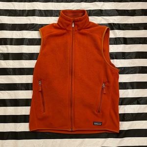 Patagonia Sz M Synchilla Burnt Orange Fleece Vest